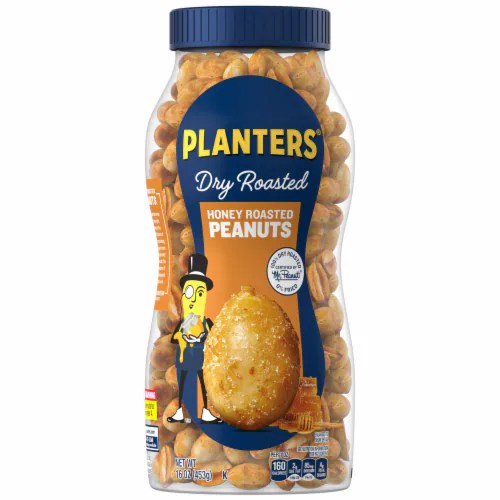 Planters® Dry Roasted Honey Roasted Peanuts, 16 oz Fry’s Food Stores