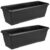 Cool Black Trough Planter Ideas