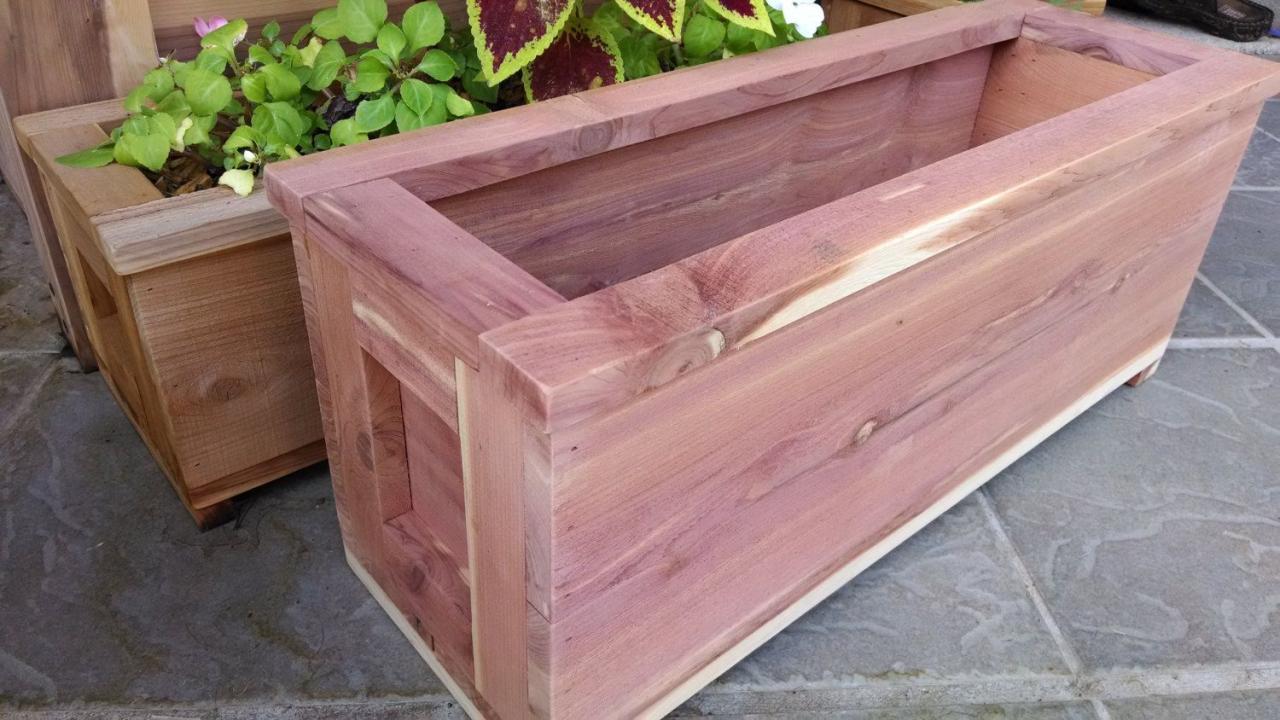22 Eastern Red Cedar Planter Box by CreativeandRecycle on Etsy Price