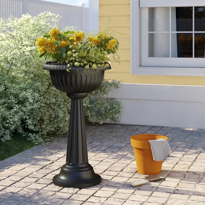 Sol 72 Outdoor Edgewater Pedestal Plastic Urn Planter & Reviews Wayfair
