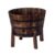 Image Of Round Wooden Barrel Planters 2023