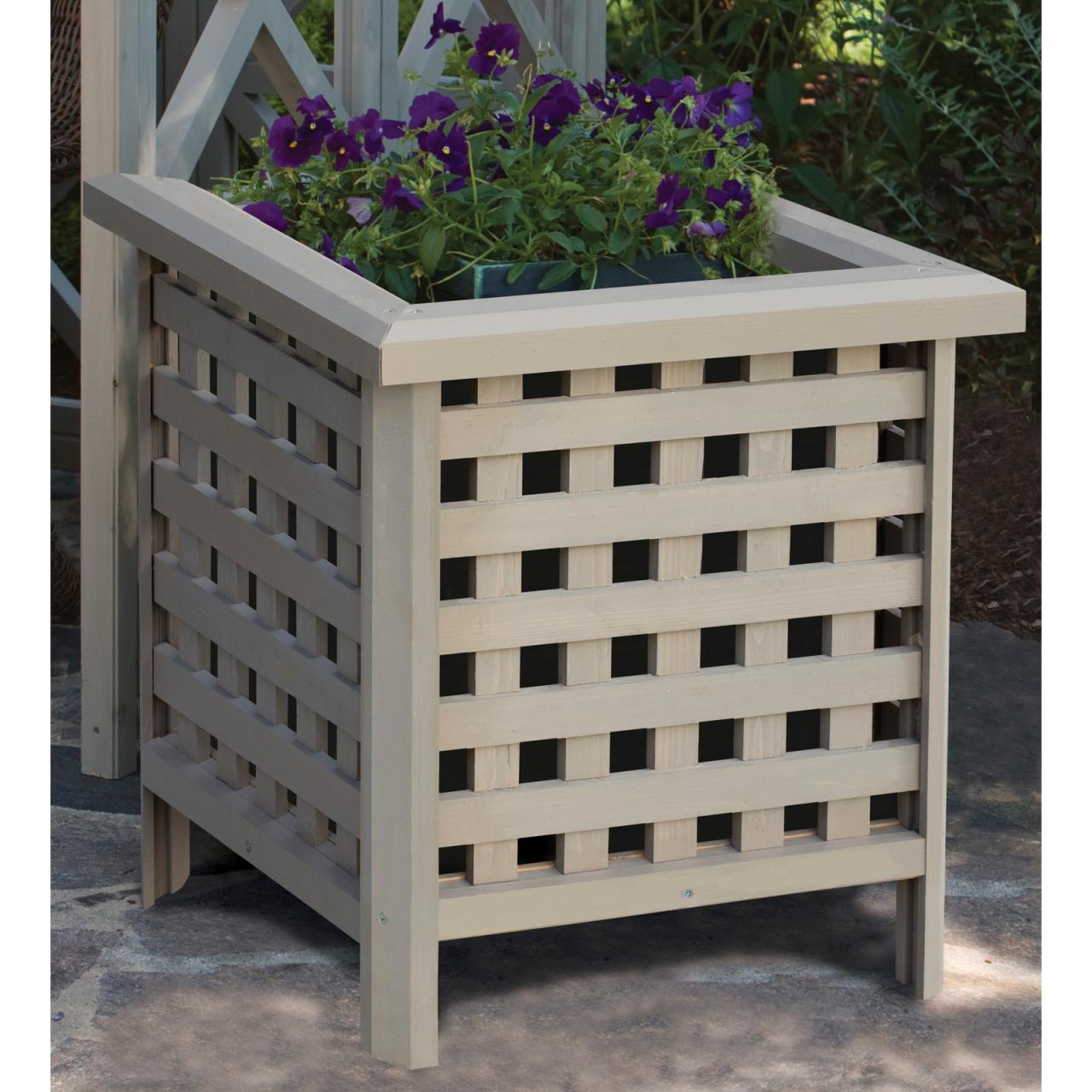 Yardistry Lattice Planter Planters at Hayneedle