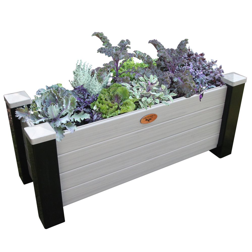 Gronomics 18inch x 48inch x 20inch Maintenance Free Planter Box in