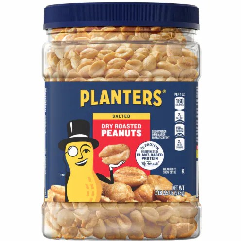 Planters Dry Roasted Peanuts, 2 lb Fred Meyer