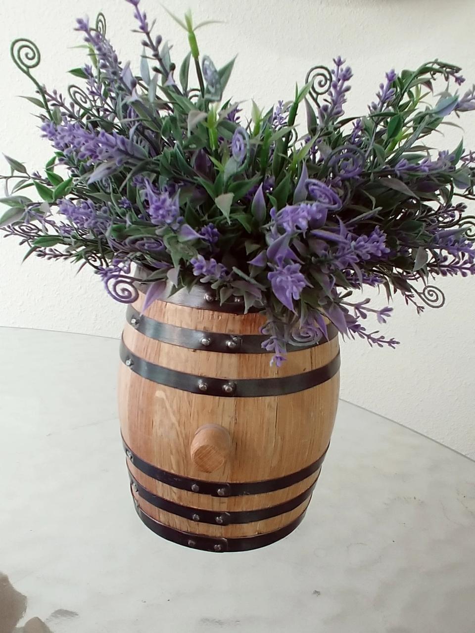 Small Whiskey Barrel Planters Evans Family Barrels