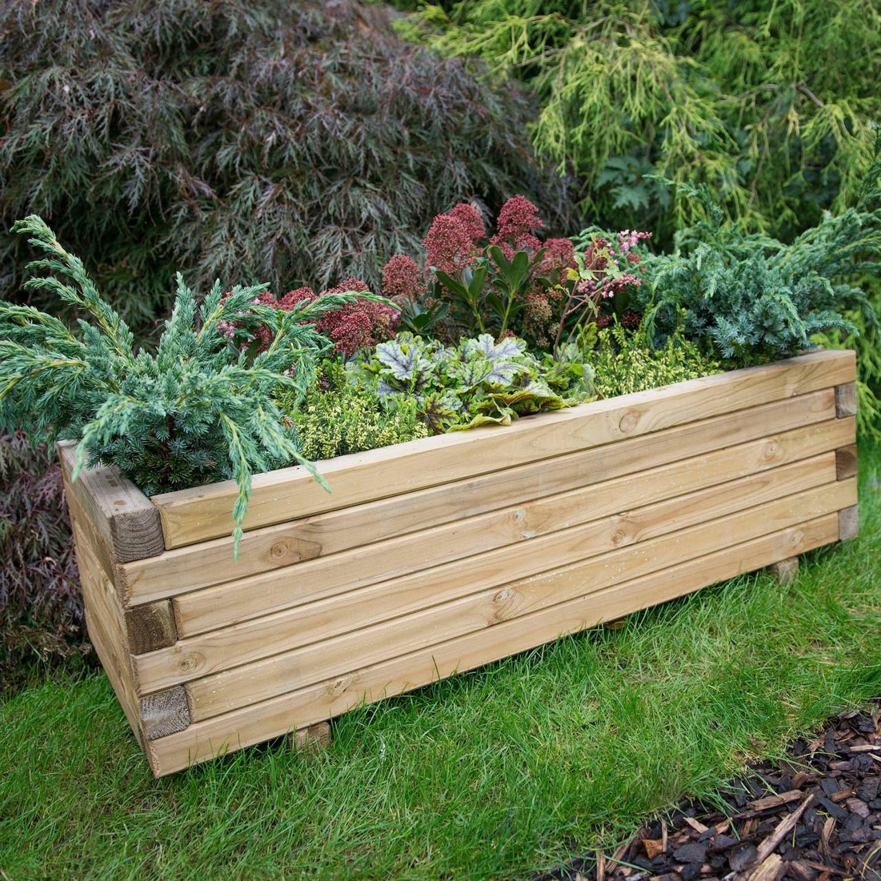 Wooden Planter Box Etsy UK